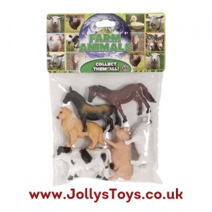 Pack of 6 Farm Animal Figures